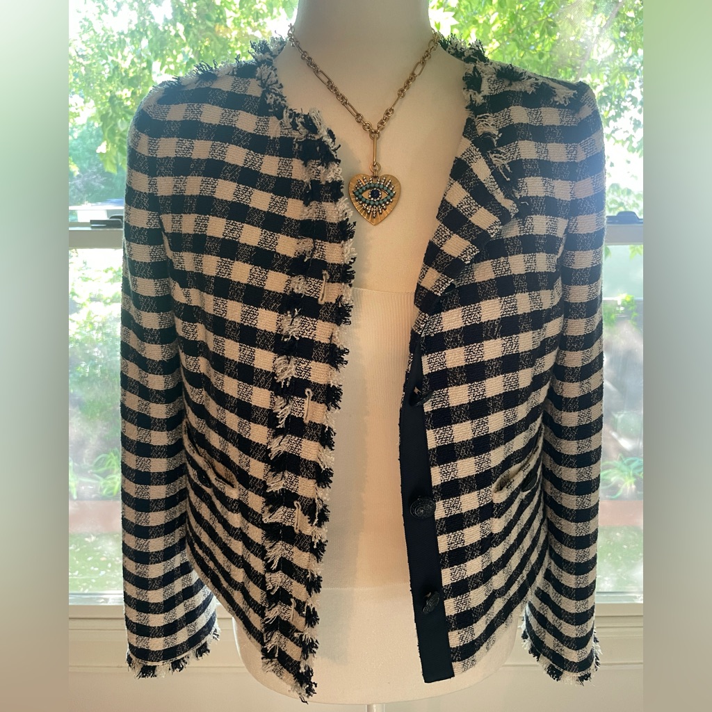 Brooks Brothers Gingham Chanel-Style Jacket